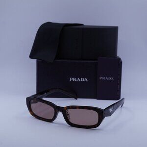 Prada PRB06SF 17N60B Rectangle Sunglasses – Havana\Brown
